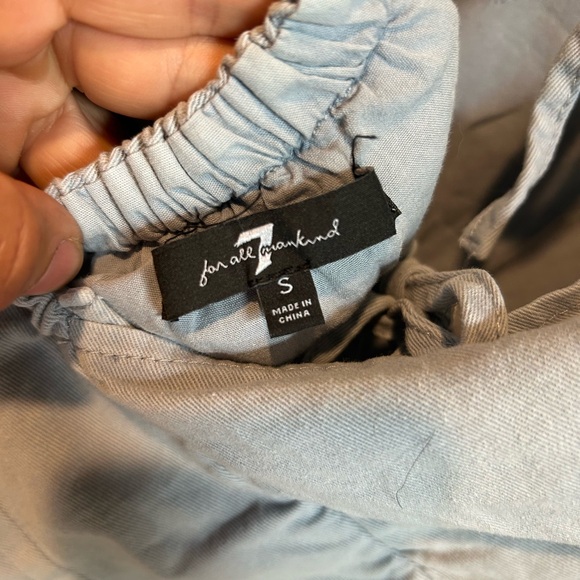 7 For All Mankind Denim Tie Back Dress - Picture 2 of 3